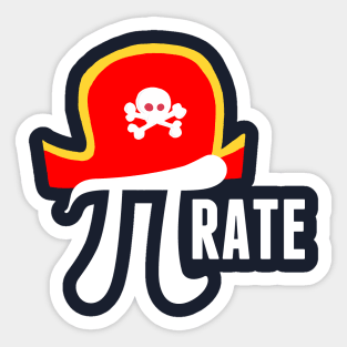 Funny Pirate Math Pun Sticker